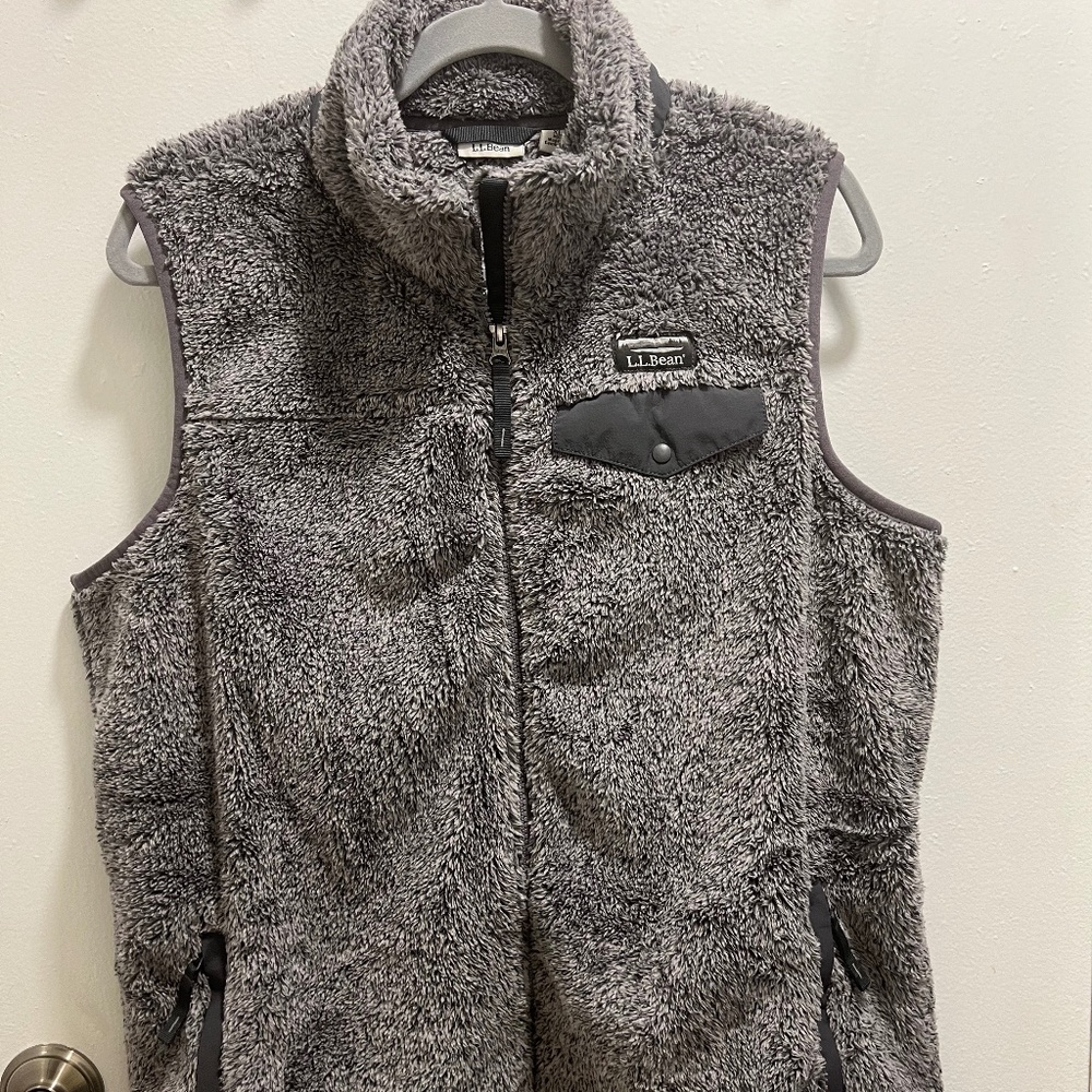 L.L. Bean Gray Fleece Vest